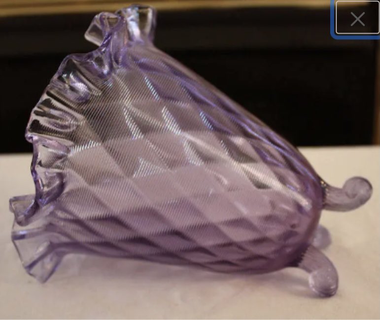 emmasattic98's tweet photo. Vintage Fenton Wisteria Threaded Diamond-Optic Footed Vase 8455 WT by EmmasAtticTreasures https://t.co/OOPE3Gq67Y via @Etsy #FootedVase #Fenton #Wisteria #Collectible #Glass #ThreadedDiamondOptic https://t.co/Z9EDjBiNWS