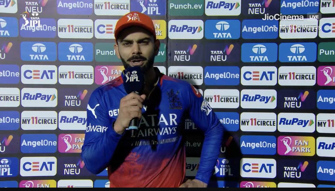 It has been nearly six months since the ODI World Cup final loss, didn’t see Virat kohli anywhere clarifying why he played slow and didn't hit any boundaries in those 97 balls, but when his selection was on stake for the t20i World Cup, he started playing fast in ipl for RCB.