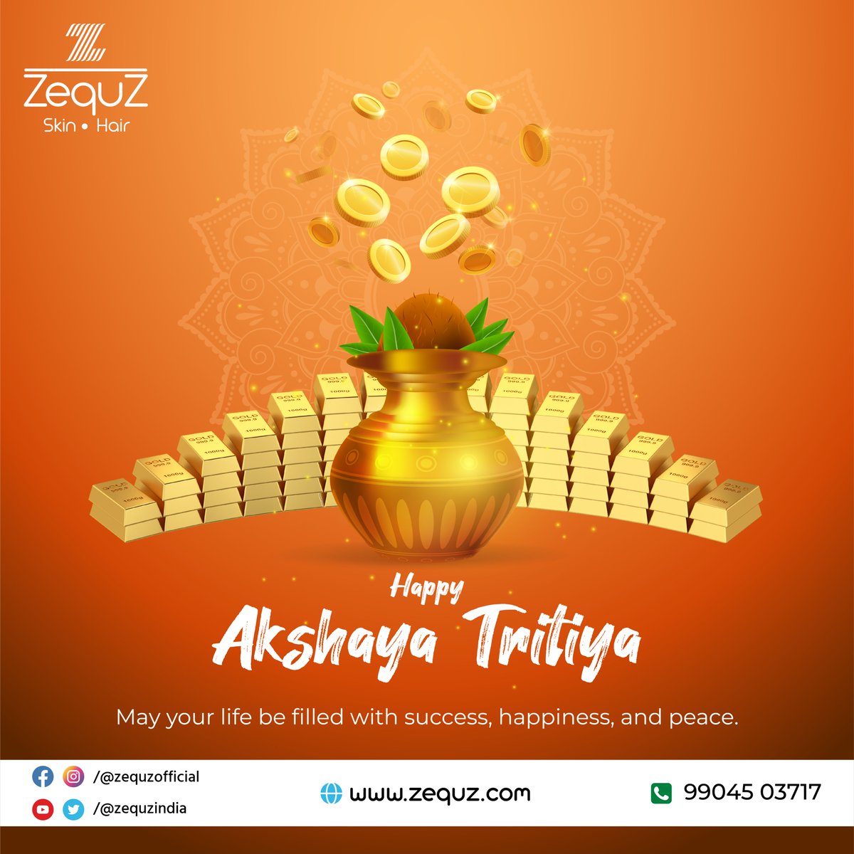 May your life be filled with success, happiness, and peace. Happy Akshaya Tritiya!

Visit our website: Link in Bio!

#AkshayTritiya #festival #jewellery #beautyproducts #dailyuseonlyzequz