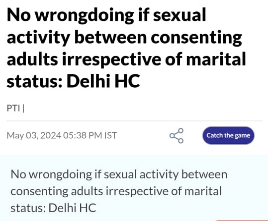 India was known for its culture, values and tradition.

Then the Judiciary comes with such decisions 👇👇

However, in this case a MAN has got bail in a #falsecase of R@pe on Pretext of Marriage.

I believe #Adultery should be a criminal offense.

#GenderBiasedLaws 
#Mentoo