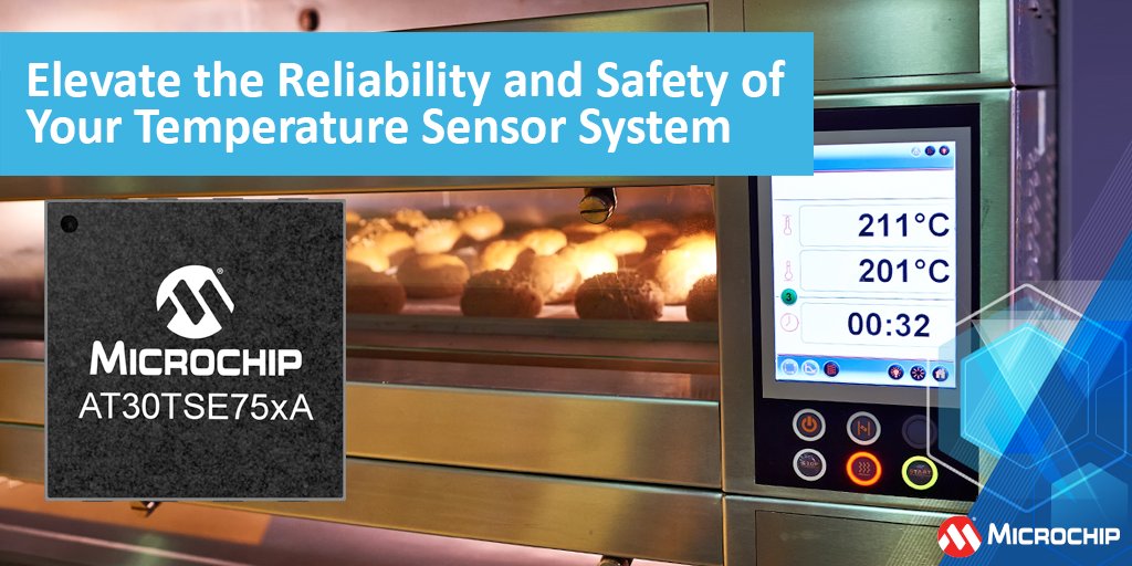 Our AT30TSE75xA is unlike any other digital temperature sensor family. The nonvolatile registers and integrated serial EEPROM optimize and will elevate the safety and reliability of your system to the next level: mchp.us/3POQxv3. #TemperatureSensors #Safety #HighAccuracy