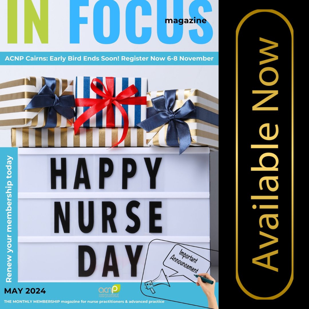May is here and so is the latest In Focus Magazine for ACNP members! Packed with health news, inspiring stories, and membership updates. Don't miss out – members check your inbox and get inspired!