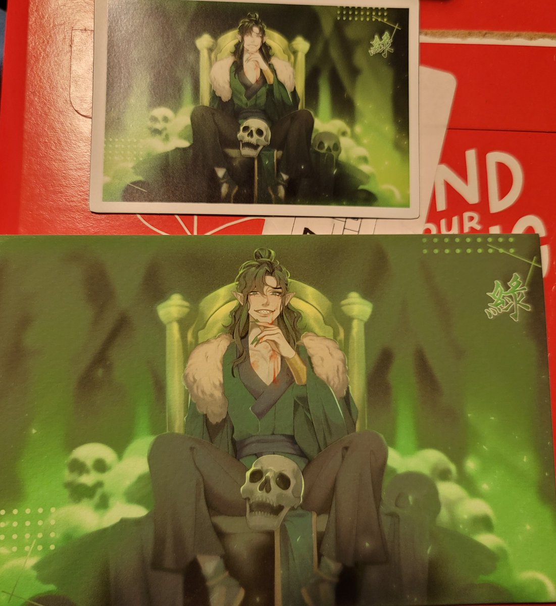 There was actually MOAR lol 😆

I'm a totally normal #TGCF fan just buying art & being normal about #QiRong over here 😏 💚💚💚