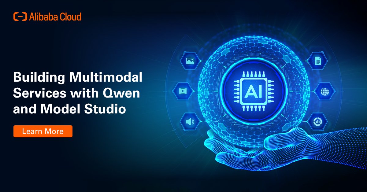 Unlock the potential of the future with our latest blog on #MultimodalAI. Discover the transformative power of the #Qwen Family of Large Language Models (#LLMs) and learn to implement them using #AlibabaCloud's Model Studio. Learn more: alibabacloud.com/blog/building-…