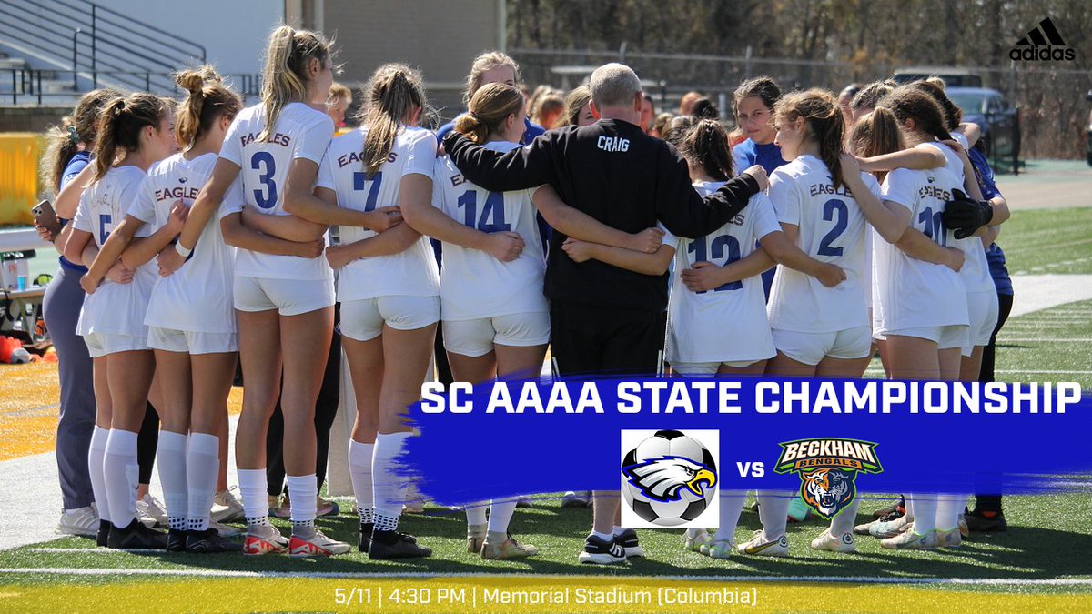 The Lady Eagles are traveling to Columbia for the AAAA State Championship for the Third Year in a Row! Come out and support your Lady Eagles at Memorial Stadium on Saturday at 4:30 PM. Memorial Stadium Address: 1000 South Holly Street, Columbia, SC 29205
