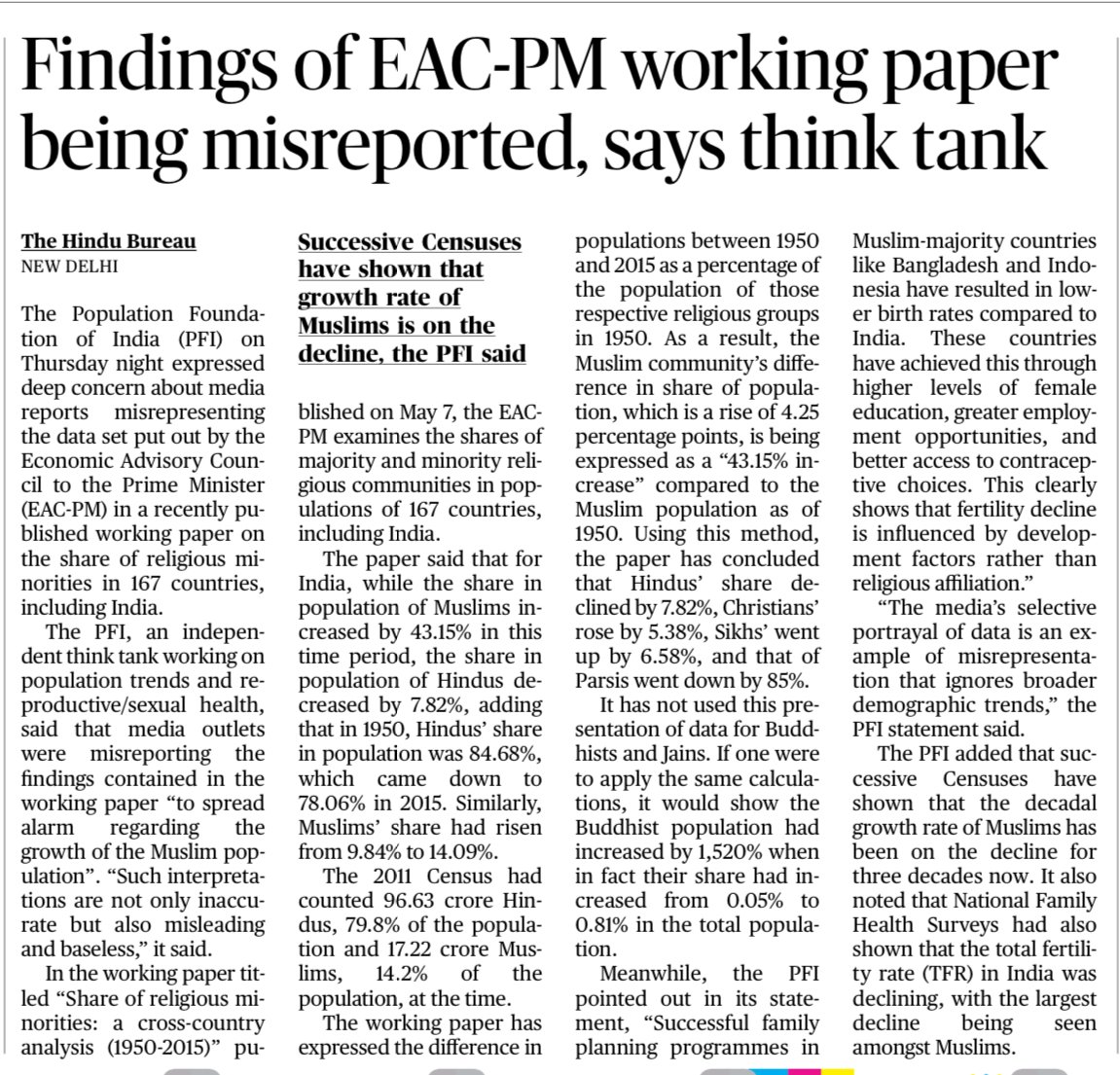 They are not being misreported. That is why that so-called paper was written, as a job application in case Modi returns to power.