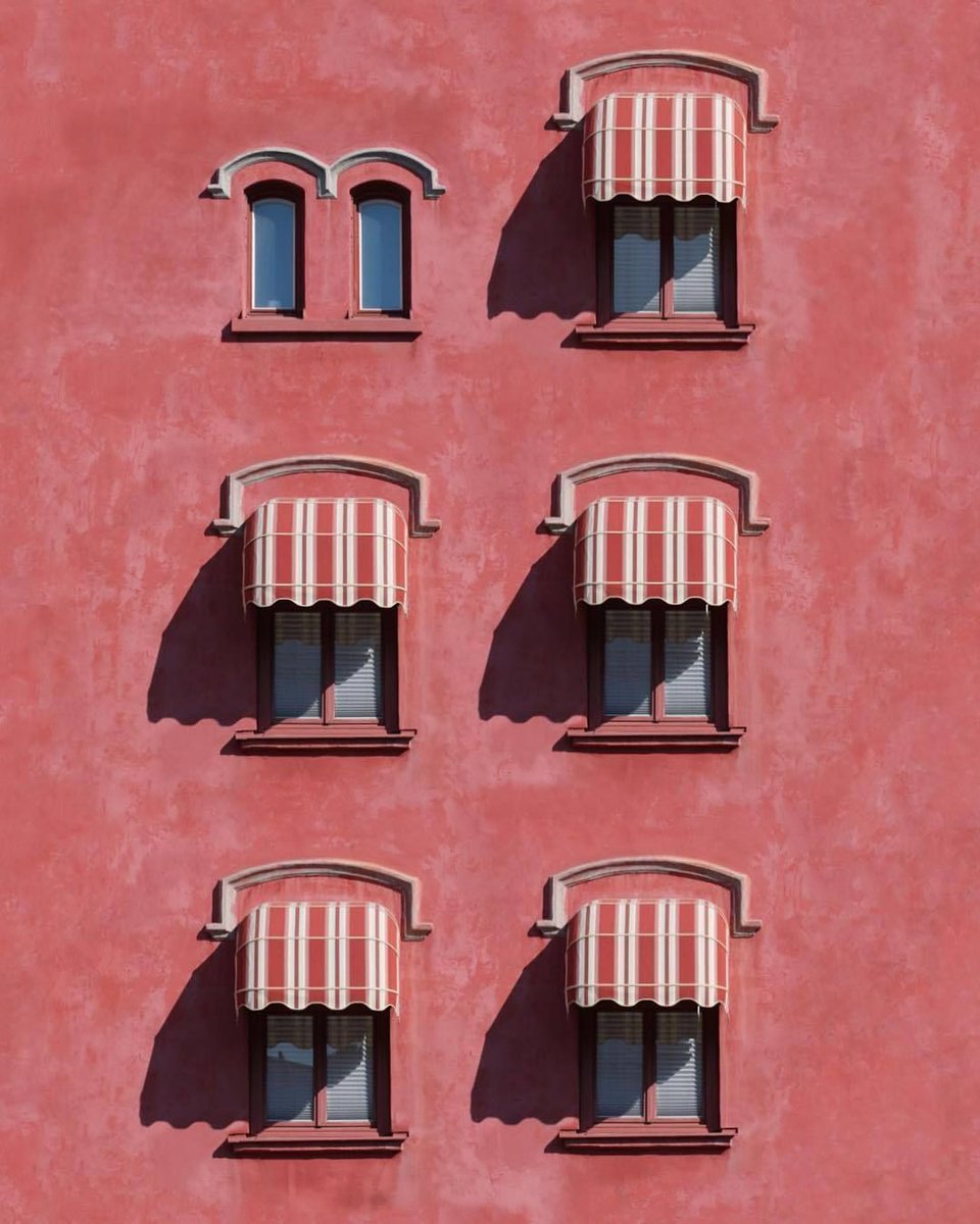 Pretty Red Facade ♥️ by Marcus Cederberg #red #facade #art
