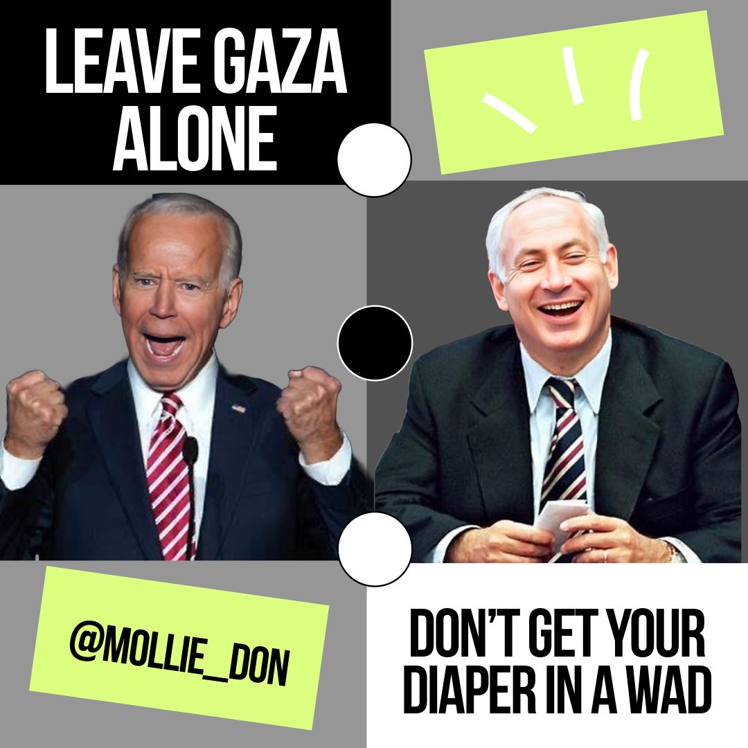 Does Biden really think Benjamin Netanyahu cares about what he has to say? NO!! He’s going to do what he feels is best for Israel. Biden says Ukraine has a right to defend themselves, but apparently Netanyahu has to order a ceasefire. Israel has the same right to defend…
