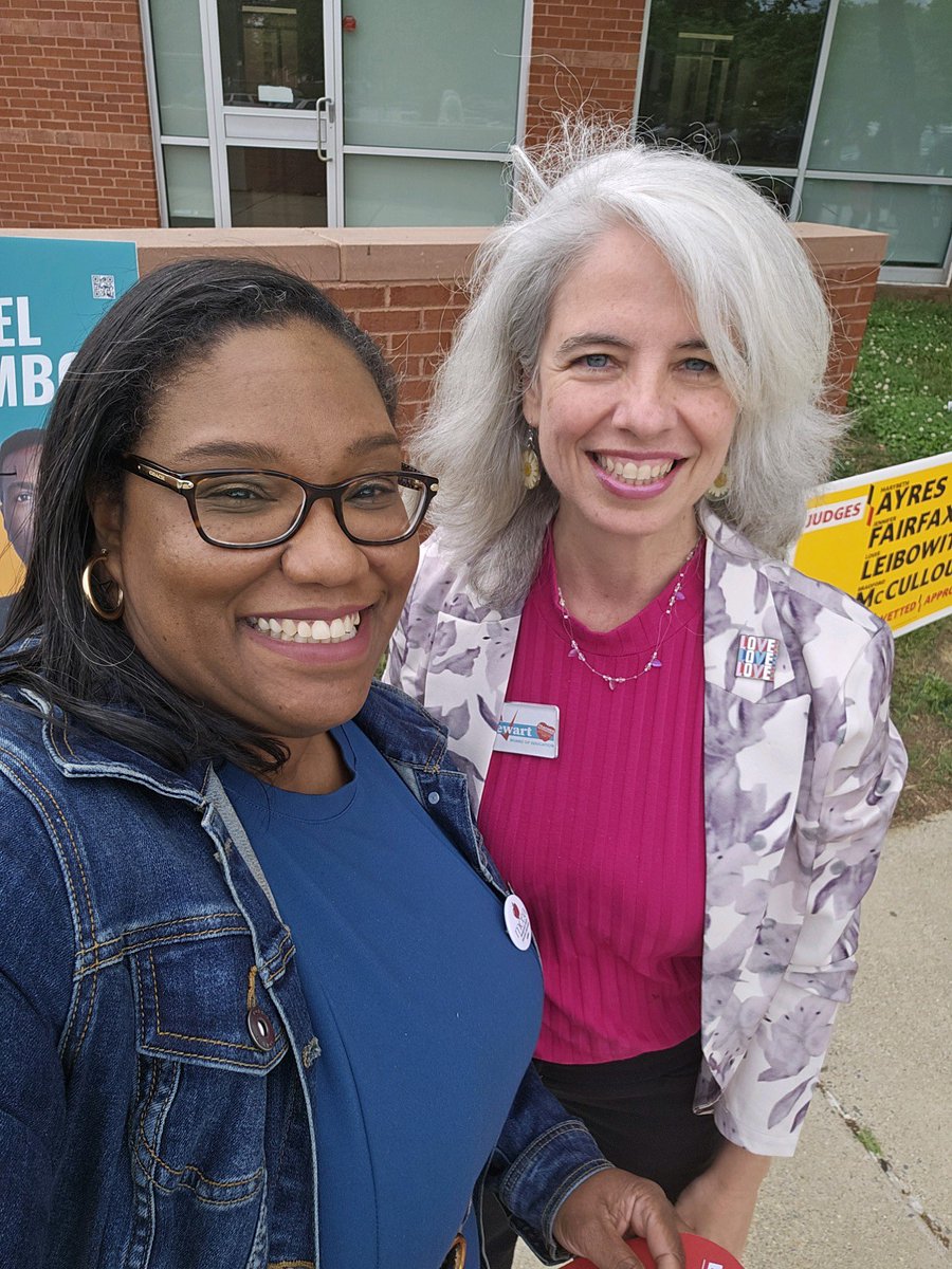 This was a special day. Thanks to voters for sharing it with me! Thanks to volunteers (including my parents) who stood by me at the polls. And thanks to @GovWesMoore for signing HB1147, banning lead and PFAS from playground surfaces!