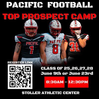 It’s Camp Season!!!! Come on down to Forest Grove to work with the Pacific Boxer Football Staff on June 9th and 23rd🔥🥊 #1WAY #COMPETE Scan the QR code to sign up