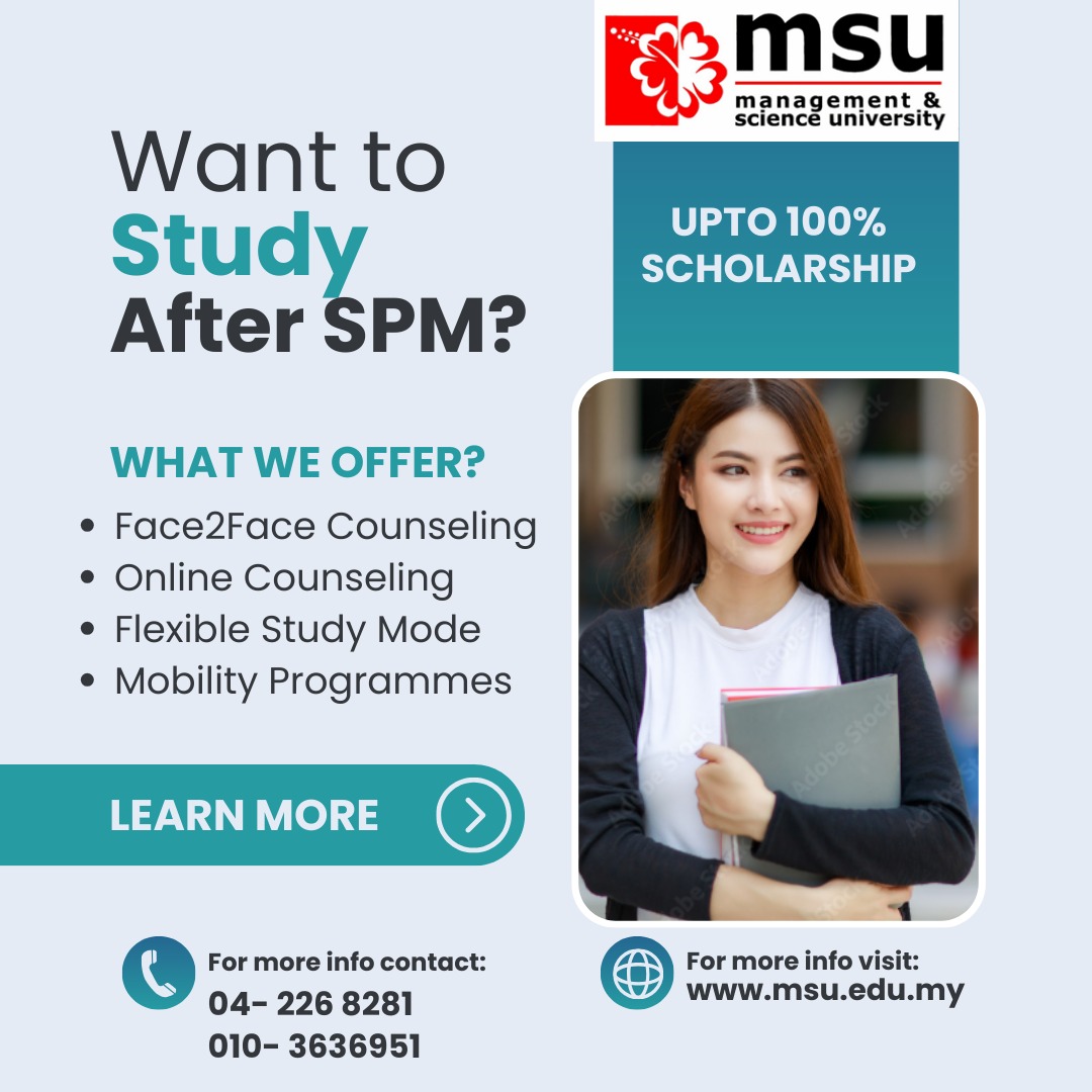 Deciding between foundation, matriculation, STPM or A-levels? Each pathway offers unique opportunities for growth and learning. Finding your right study pathway can be like navigating a maze. #studypathwayafterspm #MSUMalaysia #go2MSU #education