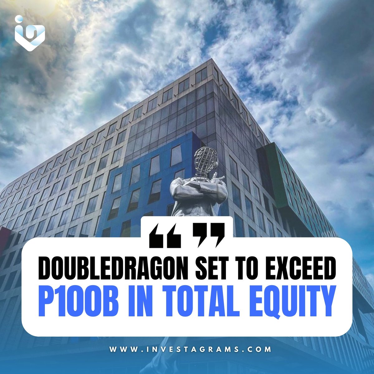 DOUBLEDRAGON SET TO EXCEED P100B IN TOTAL EQUITY

DoubleDragon Corporation ($DD) is expected to surpass P100 Billion in Total Equity for the first time in 2024. This would make it one of the few companies in the Philippines with Total Equity at 12 digit level.