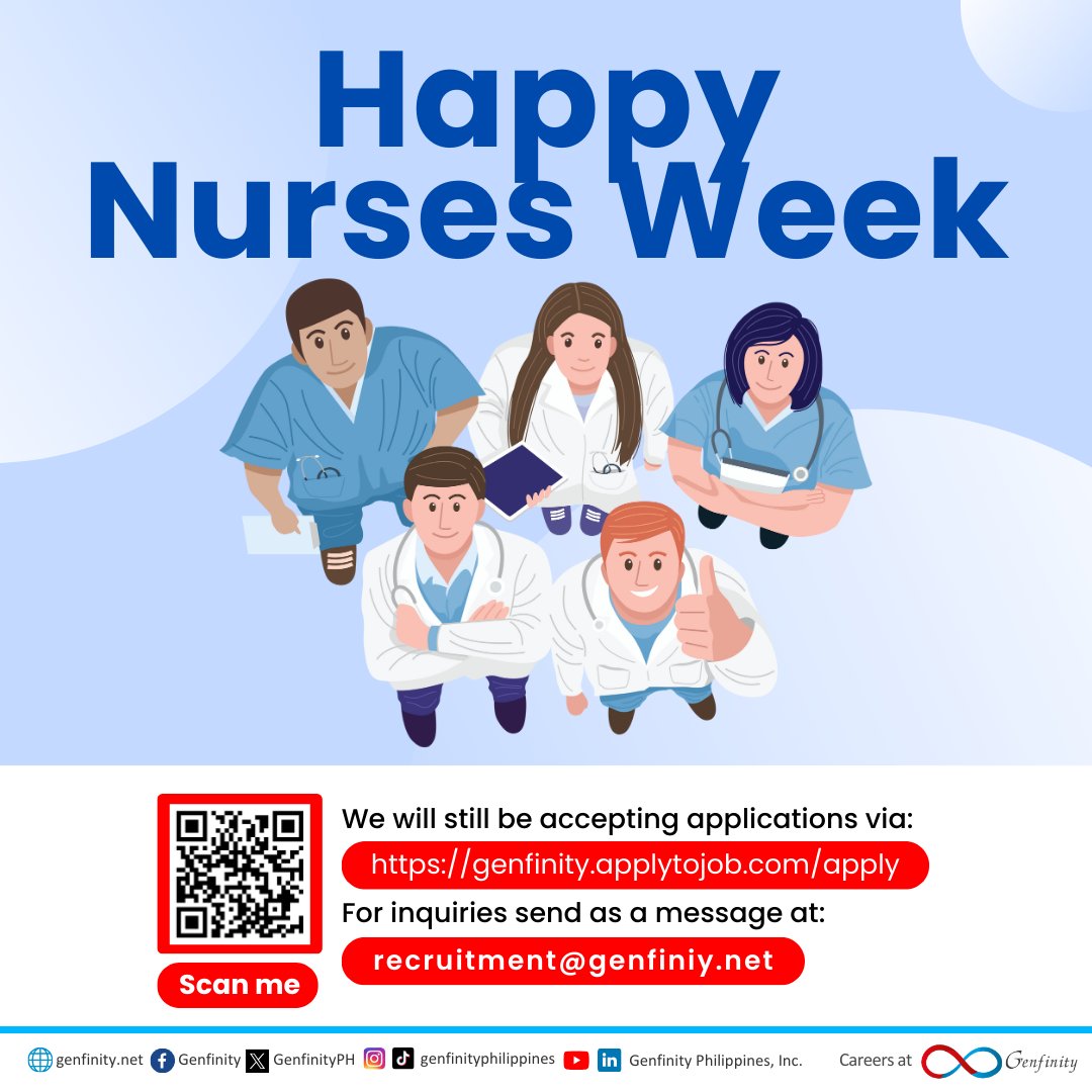 Celebrating 𝗡𝘂𝗿𝘀𝗲𝘀 𝗪𝗲𝗲𝗸 with heartfelt appreciation for the compassionate souls who dedicate their lives to healing and caring for others.  
#NurseWeek #SuperheroesInScrubs #NurseAppreciation #HealthcareHeroes #FlorenceNightingale #Genfinity #GenfinityCares