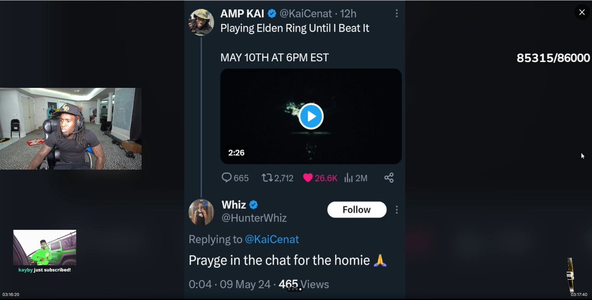 HunterWhiz's tweet image. MOM I MADE IT ON @KaiCenat STREAM