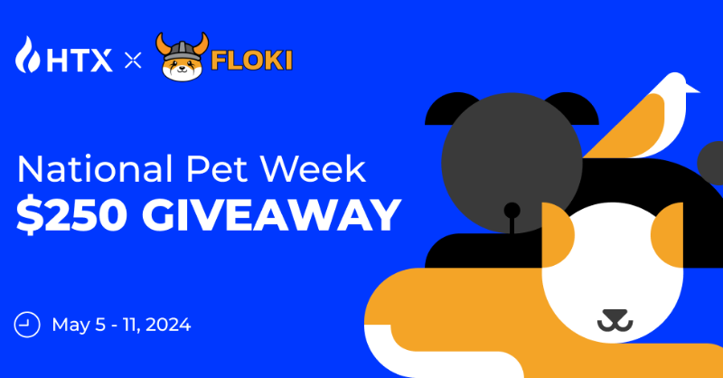HTX_Global's tweet photo. Celebrate #NationalPetWeek 
with #HTX &amp; $FLOKI! 

Enter to share in a $250 #Giveaway:

🐶 Follow @HTX_Global &amp; @RealFlokiInu

🔁 Retweet  + Tag 2 
+  Comment with any #Floki Meme

📝 Fill out the form below
