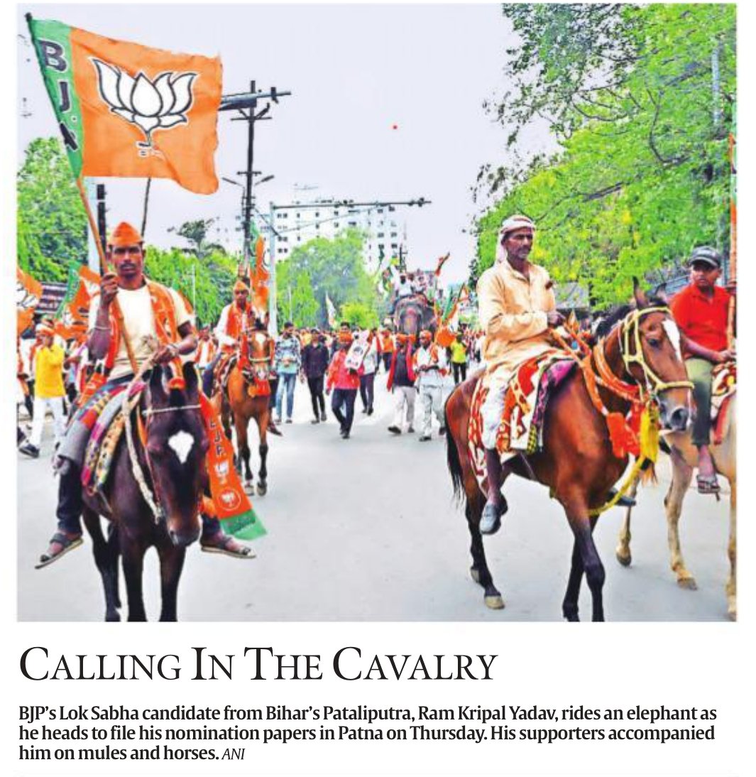 BJP Candidate for Lok Sabha seat from the poorest State in India is in King's attire before even getting Elected.