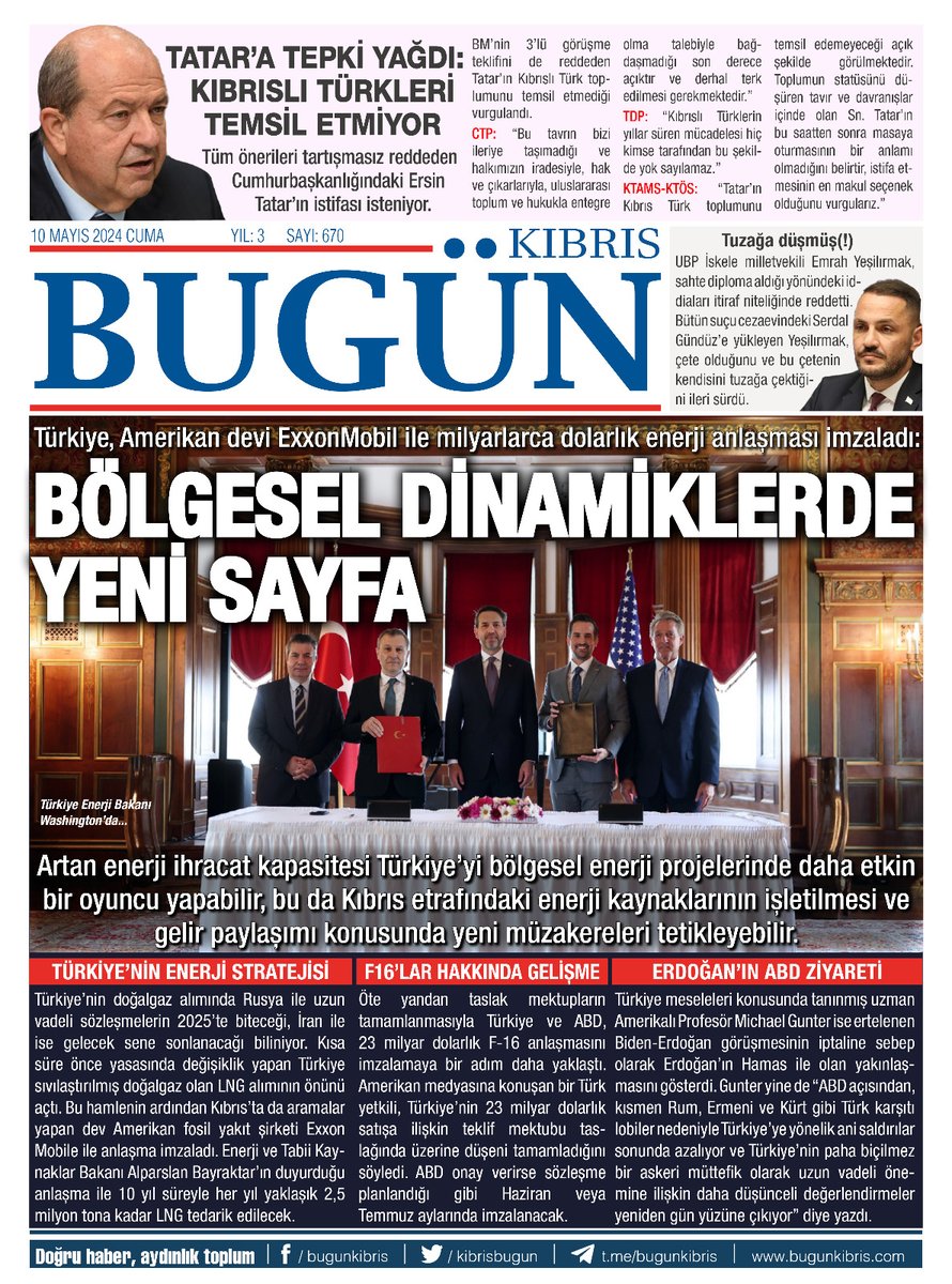 Türkiye, Amerikan devi ExxonMobil ile milyarlarca dolarlık enerji anlaşması imzaladı:

BÖLGESEL DİNAMİKLERDE YENİ SAYFA

l24.im/2gicdv