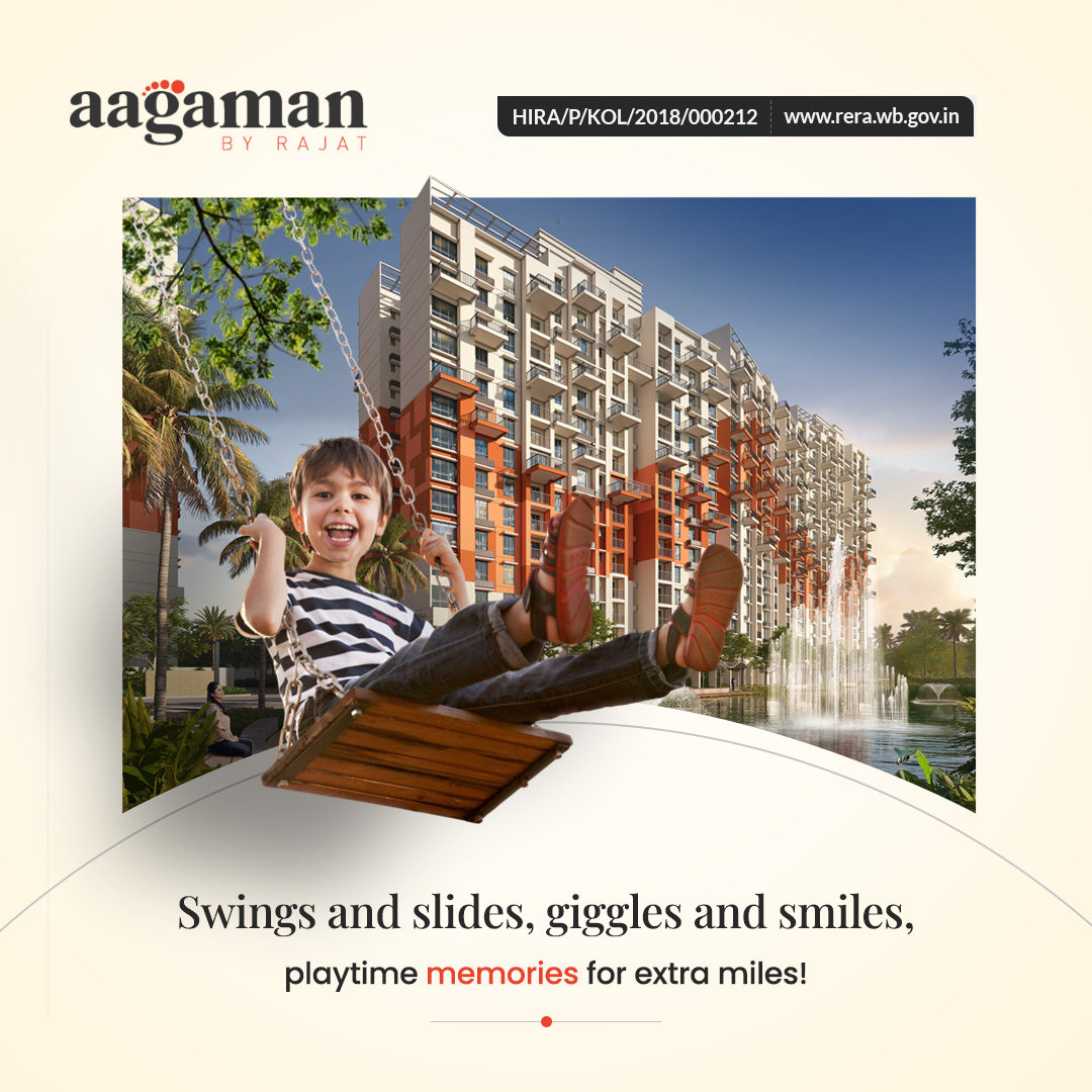 Little adventurers rejoice! ‍Our outdoor play area is the perfect spot for tiny explorers to unleash their energy & imagination. Let their laughter fill your days at #Aagaman.

Explore now: rajathomes.com/aagaman/

#RajatHomes #LuxuryHomes #DreamDevelopDeliver #Kolkata
