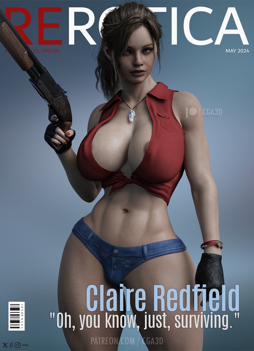 RErotica | May 2024 - Claire Redfield (Resident Evil Magazine covers special)