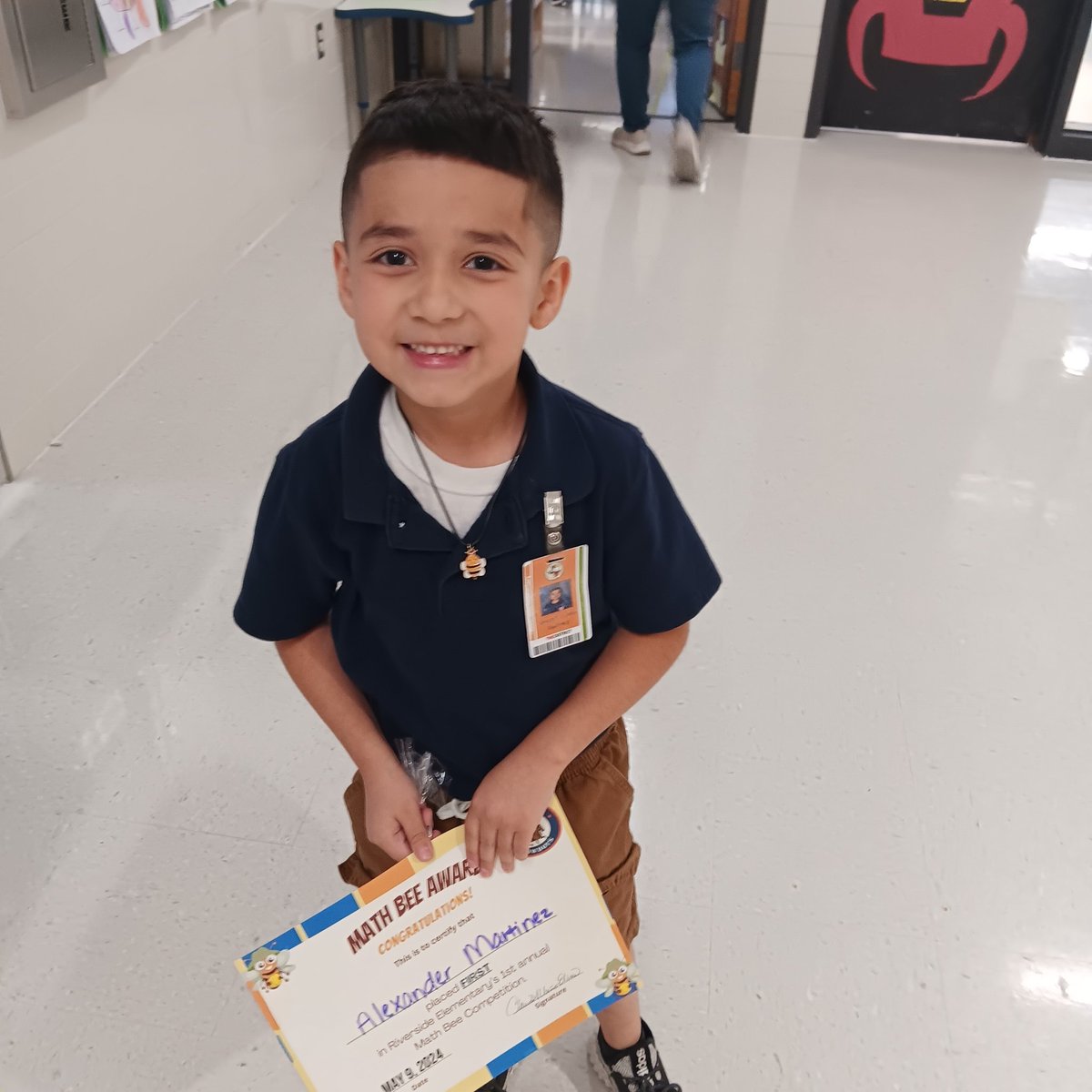Very proud of my nephew! He won first place in the Math Bee for kindergarten. Keep shining baby boy! Nina loves you always!!❤️😊😘