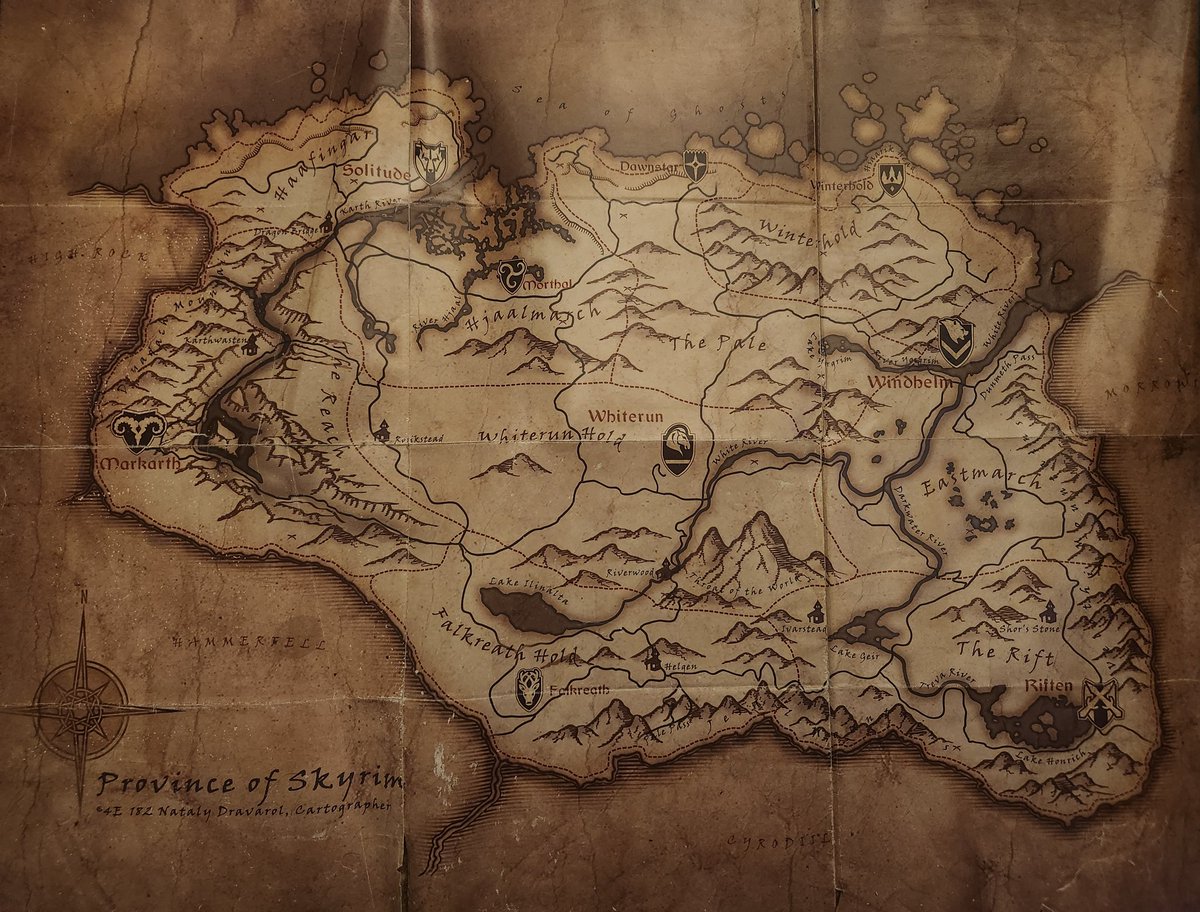 >Skyrim came with a map of the world with every copy
Games used to have soul