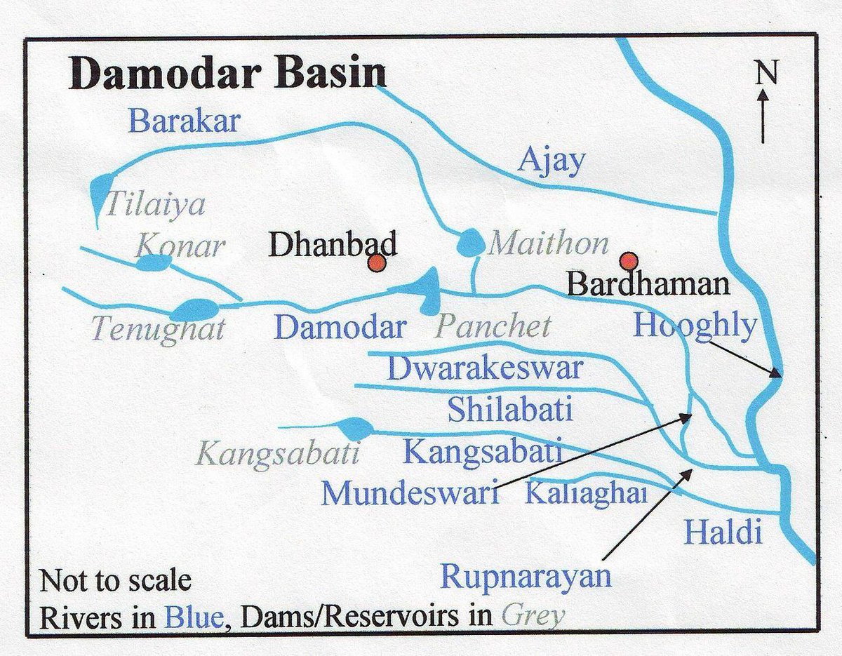 🔆DAMODAR RIVER ▪️ Rises in Chotanagpur Plateau. ▪️ Rich in Mineral resources. Valley has Mining and Industrial activity. ▪️ Valley is called Ruhr of India because of several dams which have been constructed for generation of Power.