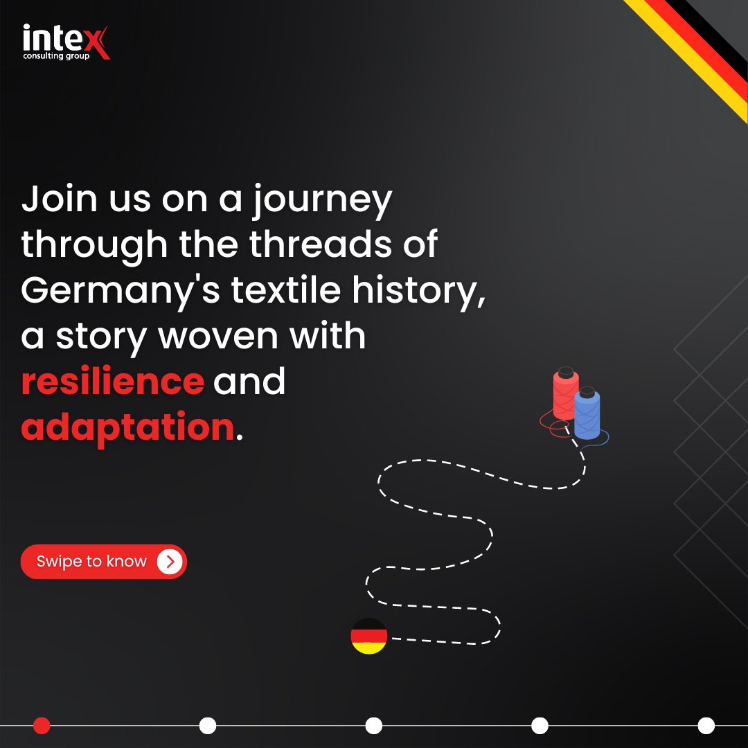 IntexConsulting's tweet photo. Unravel the tale of Germany's textile journey!🧵

From medieval looms to modern innovation, we weave history into the fabric of tomorrow!💯

🔗 Explore More: https://t.co/BXSQpmBS3z

#IntexERP #ProductionEfficiency #StreamlineOperations #TextileProduction #EfficientSetup https://t.co/1qGp9O7abj