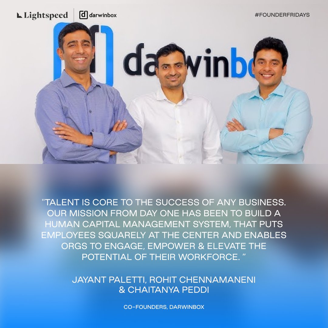 In this week’s Founder Friday, discover how @chaitanyapeddi, @jayantp , & @chennamaneni founded @thedarwinbox to transform HR management for the modern workplace. Here is how they are changing the game: 🚀Spotting a gap in the market, they created @thedarwinbox, an all-in-one,…