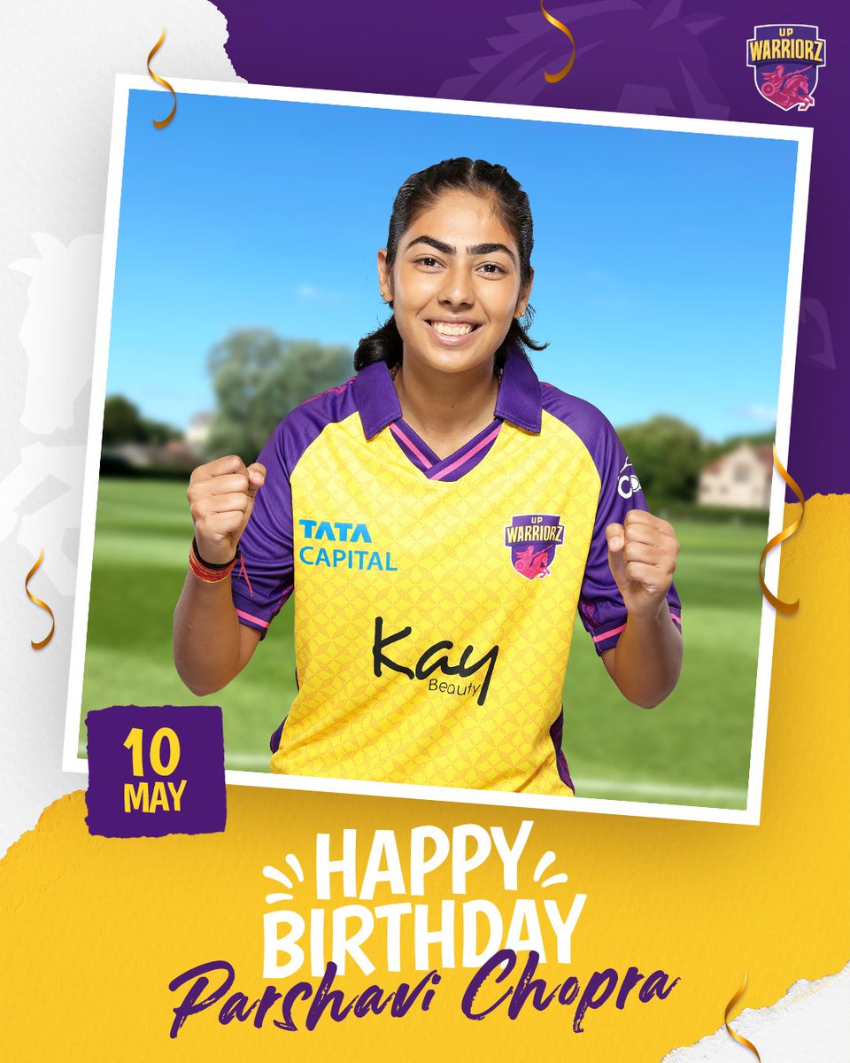Young, ambitious and hard-working 🙌 Happy birthday to our wily leg-spinner, Parshavi! 🥳