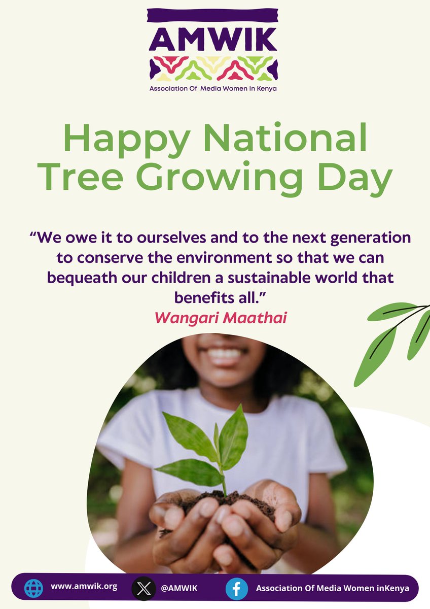 We wish you a blessed National Tree Growing Day, as we also remember the lives lost and those affected by the ongoing floods.🙏🏾 #JazaMiti #15BillionTrees
