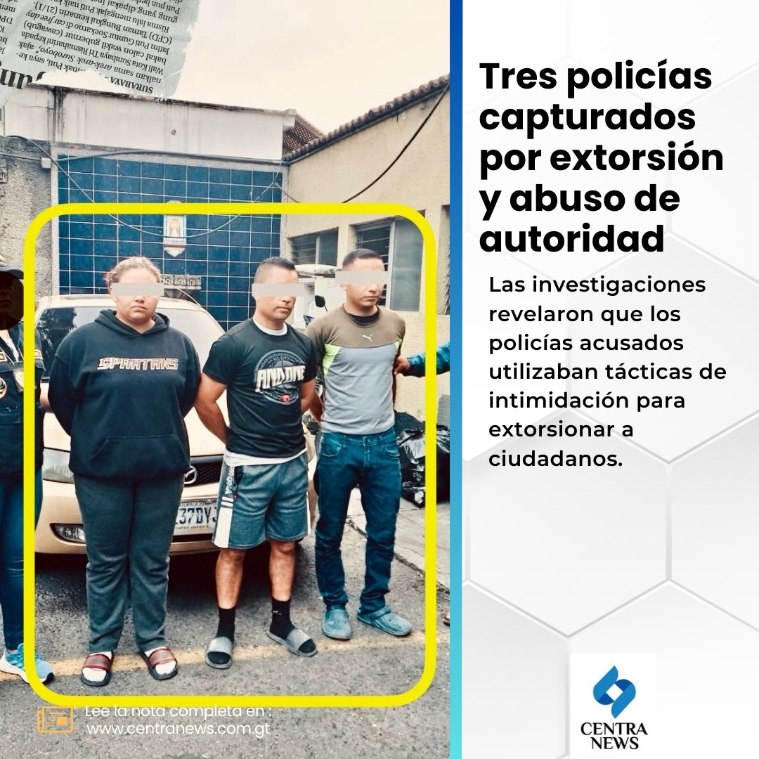 🔴 #NacionalesGT | Las investigaciones revelaron que los policías acusados utilizaban tácticas de intimidación para extorsionar a ciudadanos.

📝 Entérate aquí: lc.cx/4pafc4

#AHORA #Guatemala #NoticiasGT #URGENTE @PNCdeGuatemala