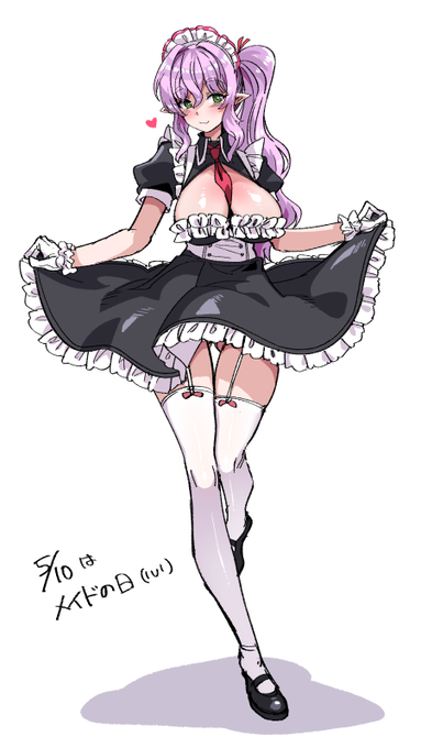 メイドの日…描き下ろしたいところだが(╹◡╹) 