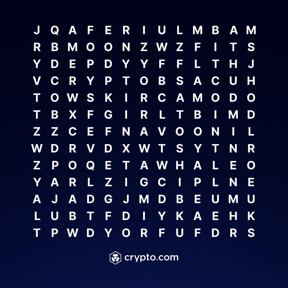 cryptocom's tweet image. First 3 #crypto words that you see _______