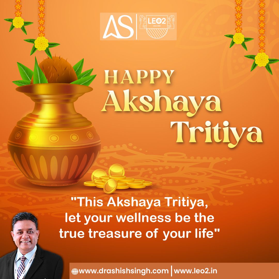 On Akshaya Tritiya, cherish the lasting wealth of wellness. Let your health be the most precious treasure, enriching every facet of your life with abundance and vitality. Book an Appointment with a World-Renowned Orthopedic Surgeon. Dr. Ashish Singh: +91 8448441016