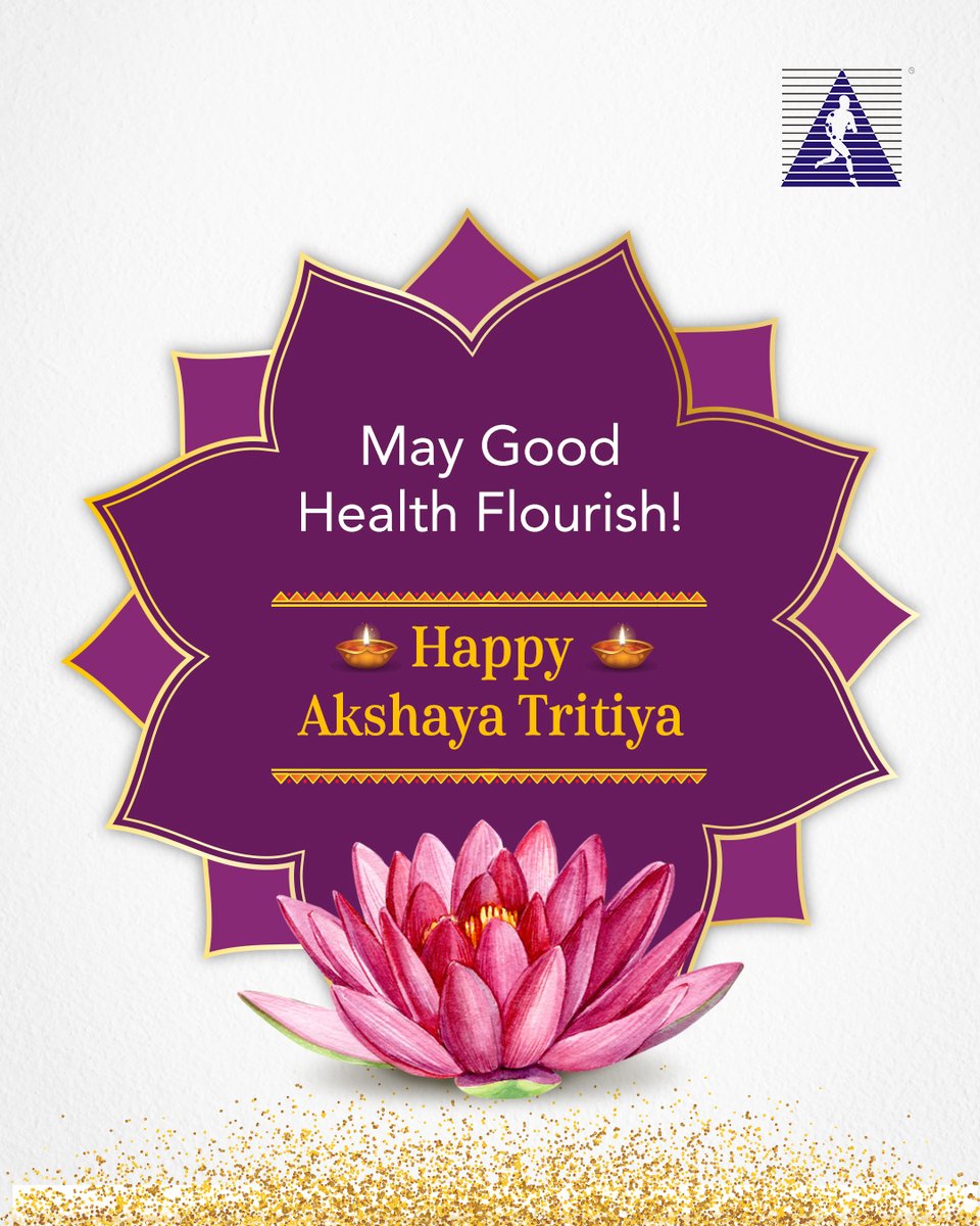 Health is the greatest wealth. Here's wishing you a prosperous well-being. Happy Akshaya Tritiya. #akshayatritiya #indianfestival #healthiswealth #healthisgold #fitness