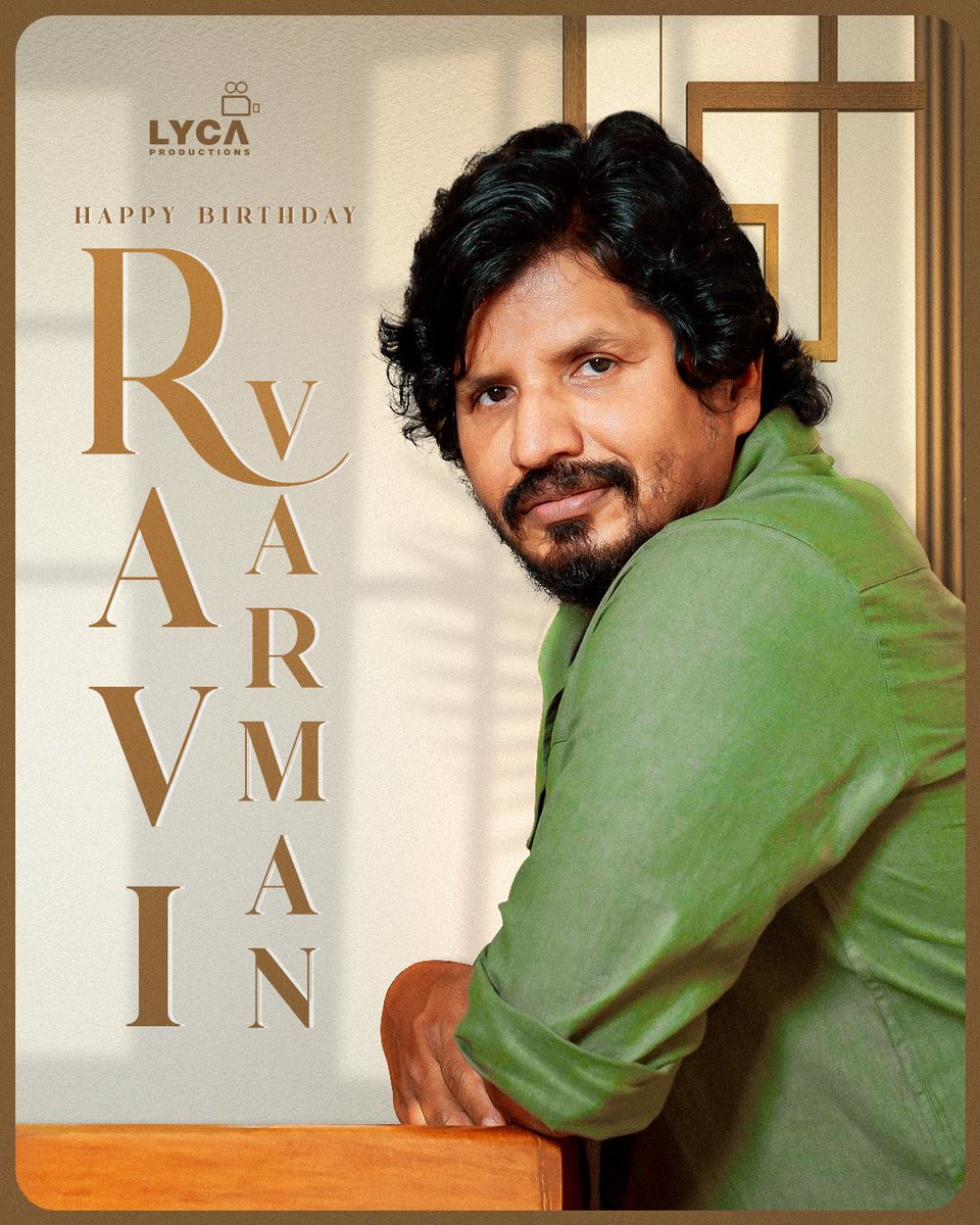 Happy Birthday to the most acclaimed Cinematographer @dop_ravivarman. 🎉 May this year be filled with glorious moments and stunning visuals that leave everyone awestruck. 🤗🥳 #HBDRaviVarman #RaviVarman