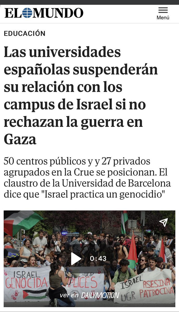 ¿Os acordáis la que le cayó a @Santi_ABASCAL por decir que la universidad española se había convertido en un nido de antisemitismo? Bueno, pues una vez más tenía razón: