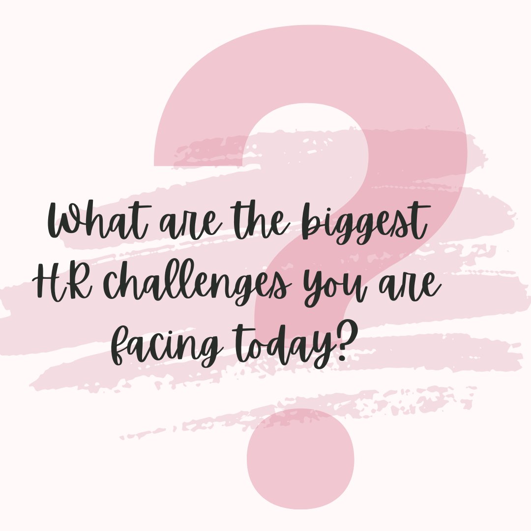 Curious to hear your thoughts on what are the greatest HR challenges your business is facing today?

#HRConsultant #HumanResources #hrchallenges