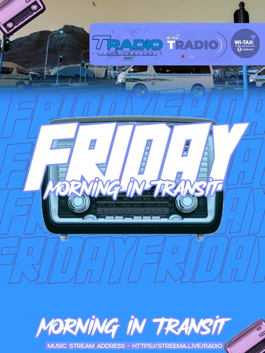 📷 Rise and shine, it's Friday morning with Witaxi FM!
 Start your day with the perfect blend of music and vibes to kickstart the weekend.
- bit.ly/446FDXK
Tune in now and let's make this Friday one to remember! 📷📷 #FridayMorning #WitaxiFM 📷 Sjava Tira Malema Pedros