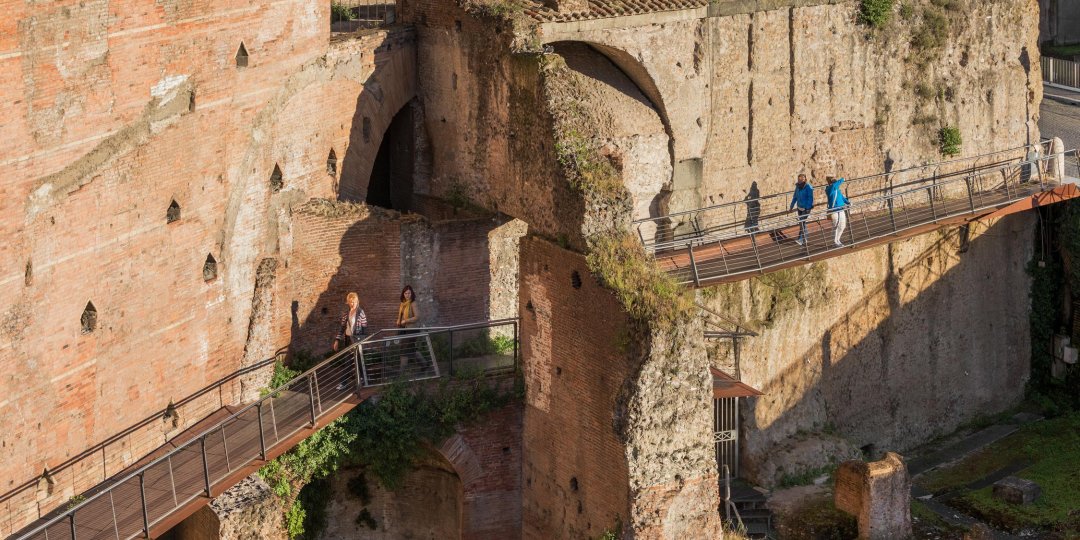 The city of Rome is developing a pedestrian archaeological walkway for tourists to explore the temples, basilicas and ancient government buildings along Via dei Fori Imperiali.