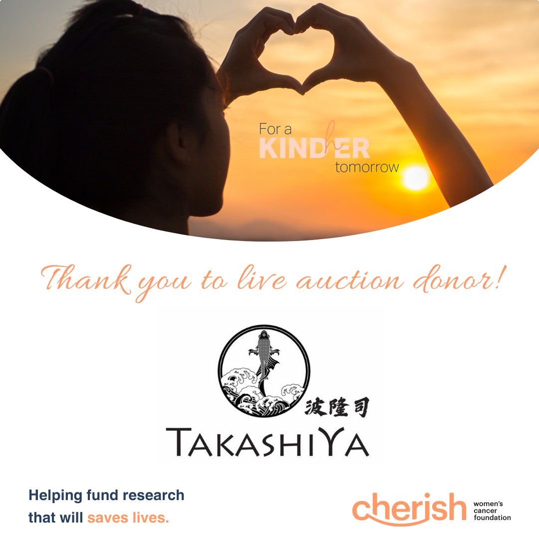 Thanks Takashiya, Japanese Omakase Specialist, for donating an incredible private dining experience for 12, paired with Kubota Manjyu Sake, worth over $3000. If you're coming to our #ForAKinderTomorrow lunch, bid on this for a chance to share an unforgettable night with friends🧡