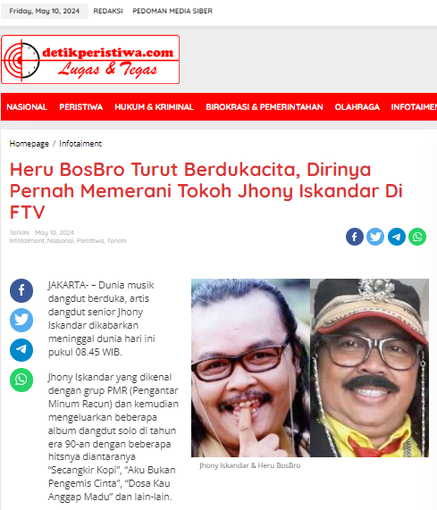 RIP Bang Jhony Iskandar

#jhonyiskandar #herubosbro #PMR <a href="/RadioElshinta/">Radio Elshinta</a> <a href="/detikperistiwa/">Peristiwa Sejarah</a>

detikperistiwa.com/news-655270/he…