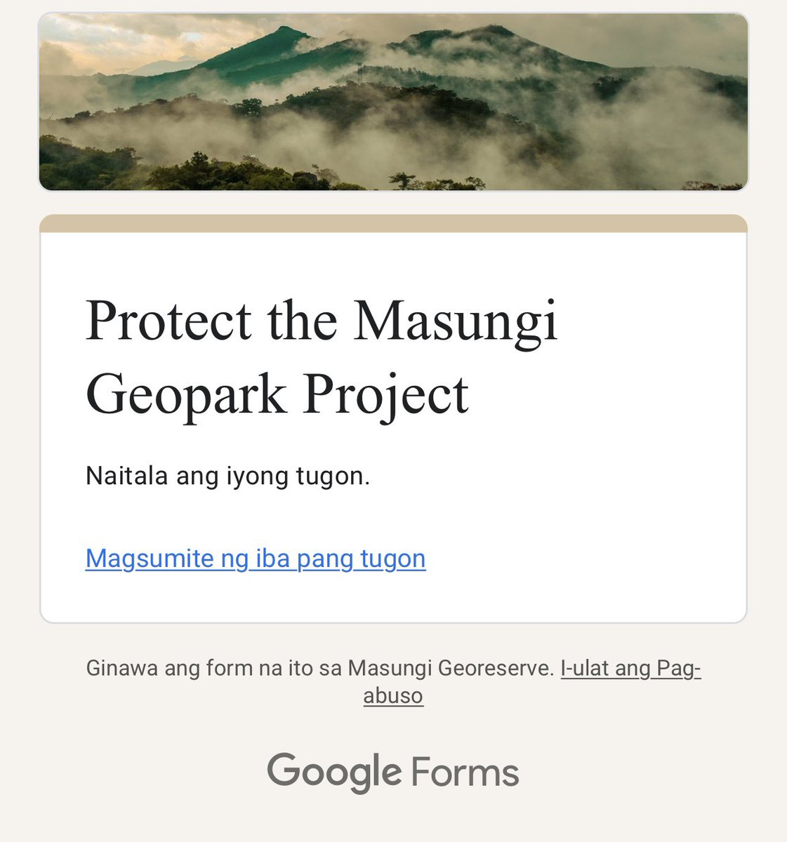 Please sign the petition to support the project: bit.ly/protectmasungi

#SaveMasungi