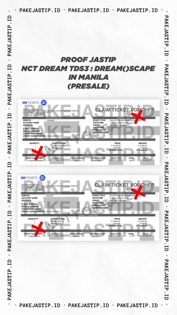 Proof Jastip/ Ticketing Service for NCT DREAM The Dream Show 3/ TDS3 in Manila (Presale) by @pakejastip_id✨

Secured 7 tix (VIP Soundcheck, Floor Standing, LBA 218 & 222)💚

#proofbypakejastip_id

#NCTDREAM_THEDREAMSHOW3 #THEDREAMSHOW3_in_MNL
#NCTDREAM_THEDREAMSHOW3_in_MNL