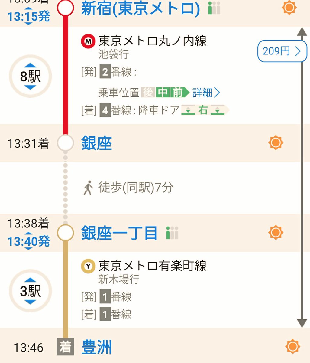 地下鉄は１度、改札口を出てしまっても、 課金無しの乗り換え扱いになるところが、けっこうあります。 ただ、課金有り無しの基準が分からないので事前に調べないとダメなんですけどね。🙂 今日は、とりあえず豊洲です。 #地下鉄好きな人と繋がりたい