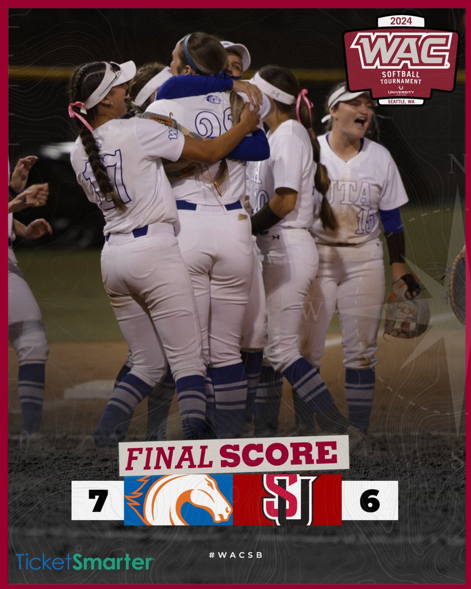 FINAL | <a href="/UTAMavsSB/">UTA Softball</a> win an absolute thriller 7-6!
They will take on California Baptist tomorrow at 4PM PT
#OneWAC x #WACsb