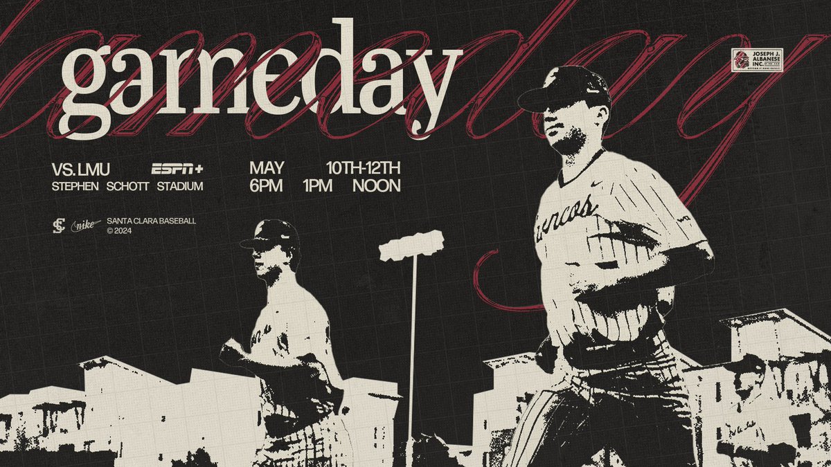 Final home weekend 𝙞𝙨 𝙝𝙚𝙧𝙚

This weekend's series is presented by :: JJ Albanese

🎥/📊: linktr.ee/santaclarabase…

#StampedeTogether | #BroncoBoys