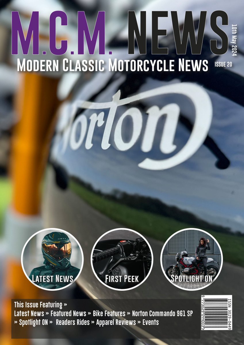 Just Dropped Issue 20 - Modern Classic Motorcycle News 

 Just dropped today issue...

Read more here: modernclassicbikes.co.uk/just-dropped-i… 

#IndustryNews #LatestNews #MCMNewsMagazine #bonneville #BSAMotorcycles #CafeRacer #custommotorcycles #Honda #Kawasaki #KawasakiZ900RS #MCMNews #Mo...