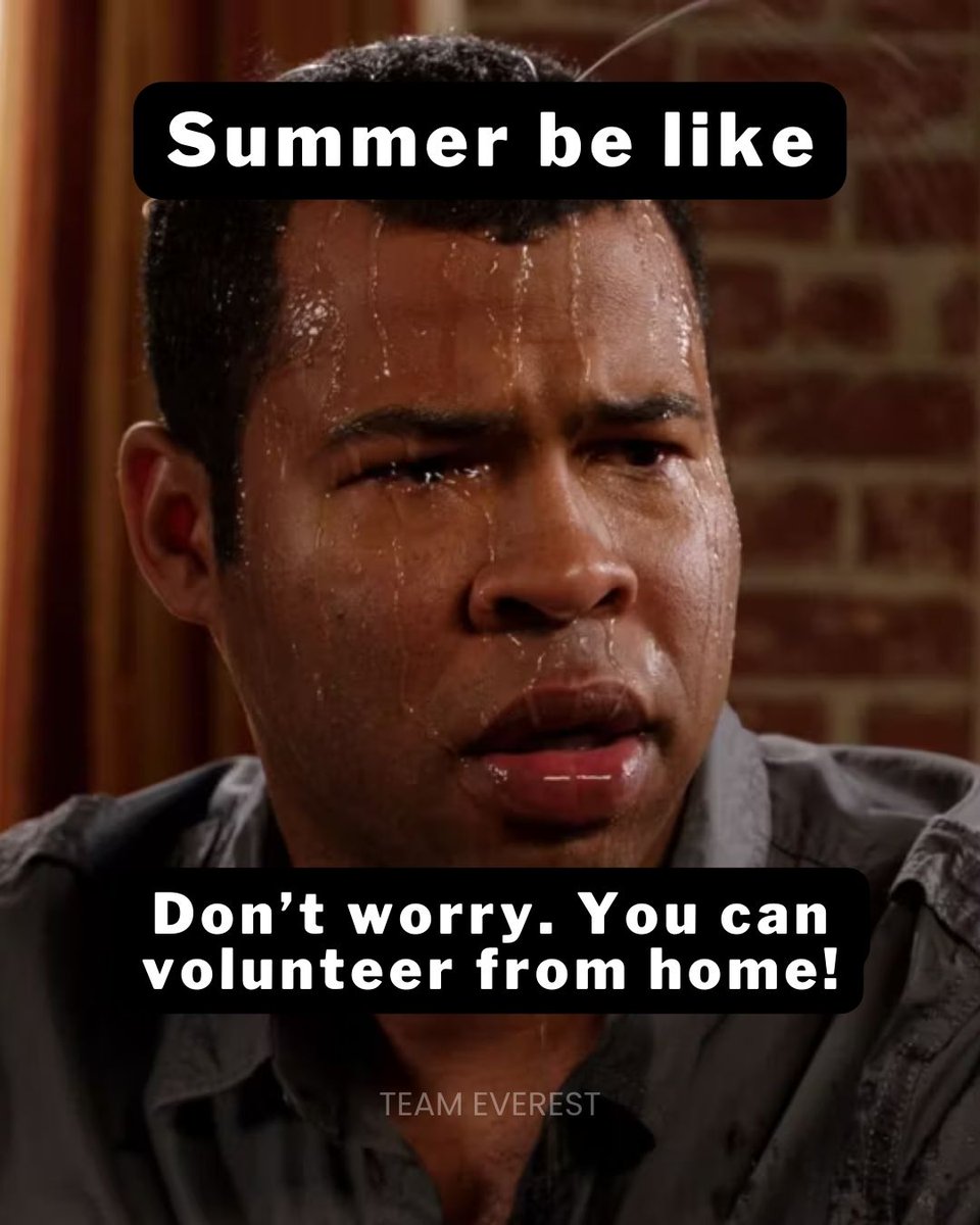 Feeling the summer heat? ☀️😅 So are we!

#BeatTheHeat #VolunteerFromHome #VirtualVolunteering #SummerFun #SDGs #DoGoodFeelGood #CSR #CorporateSocialResponsibility #Volunteerism #Volunteering #Volunteers #teameverest #ngo