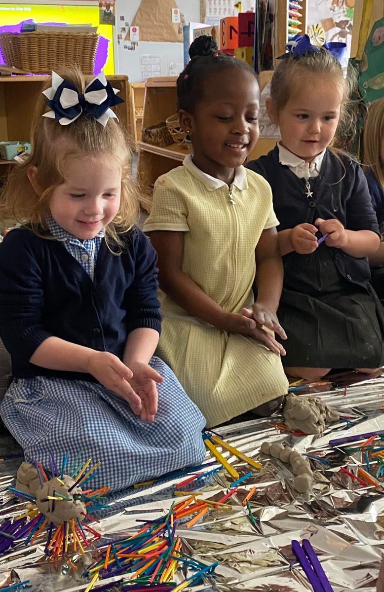 CastlewayEYFS's tweet photo. Yesterday, our Nursery School children enjoyed their first #ClayPlay session. All of the children were extremely creative and together they combined their creations to make story lines. #WeAreCreative #WeAreCastleway https://t.co/qaAunsjSIM
